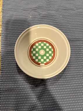 Peter Max Bowl by Iroquois China 1960s Vintage Checkerboard Pattern